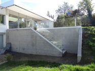 Bezramowy system balustradowy montowany na podłodze Ogrodzenie ochronne ze szklanym zaciskiem